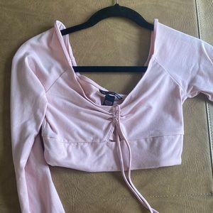 Pink crop top